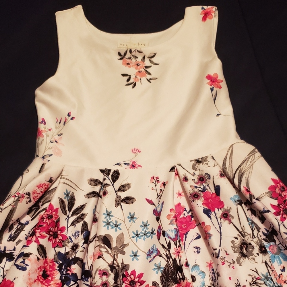 White floral dress